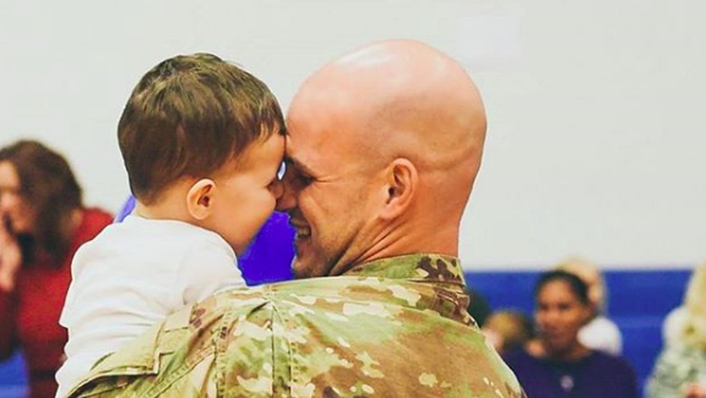 Seth Howard, ayah yang melepas rindu pada anaknay setelah 11 bulan tak bertemu (foto: instagram/ @bighousephotos) Seth Howard, ayah yang melepas rindu pada anaknay setelah 11 bulan tak bertemu (foto: instagram/ @bighousephotos)