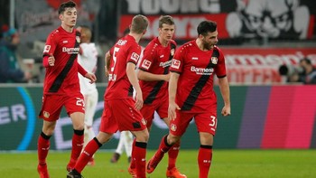 Bayer Leverkusen jadi salah satu pemilik deretan pemain muda berkualitas di Football Manager 2019. Foto: Alberto Lingria/Reuters
