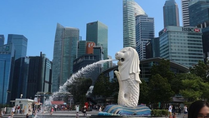 Patung Merlion di Singapura