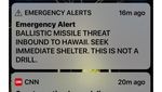 Foto: Ini SMS Palsu Soal Rudal yang Diterima Warga Hawaii