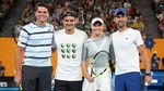 Ketika Federer dan Djokovic Main Tenis bareng Thor dan Spiderman