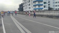Cuaca Jakarta cukup cerah di Minggu pagi kali ini (Foto: Parastiti Kharisma Putri/detikcom)