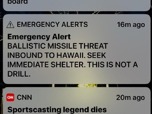 Video: Kepanikan Warga Hawaii karena Alarm Peringatan Rudal Palsu