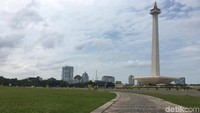 Konsep baru ini nantinya memungkinkan warga beraktivitas di atas rumput.  (Foto: Gusti Ramadhan/detikcom)