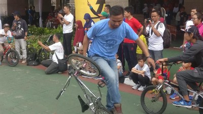 Potret Ramainya CFD di Jalan Layang Non Tol Antasari