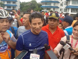 Sandiaga akan Cek IMB dan SLF Gedung BEI yang Selasarnya Ambruk