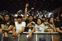 Penonton Liam Gallagher di Jakarta.