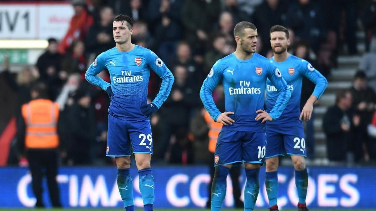 Arsenal saat takluk dari Bournemouth. (Foto: Dylan Martinez/Reuters)