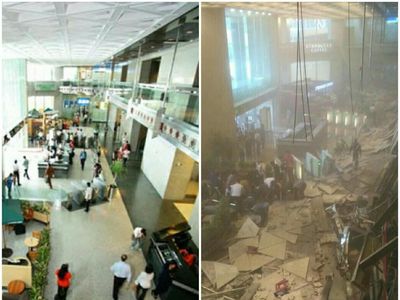 Before-After Selasar Gedung BEI yang Ambruk