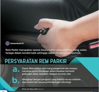 Apa Saja Keuntungan Rem Tangan Berjenis Elektrik?