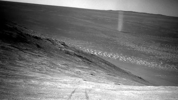 Sebenarnya, Planet Mars diperkirakan pernah pula mempunyai medan magnet yang melindungi atmosfernya serta air yang ada di sana. Foto: NAS
