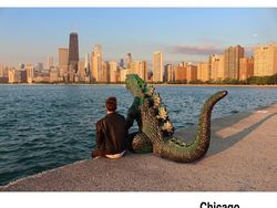 Penampakan Godzilla Traveling Keliling Dunia