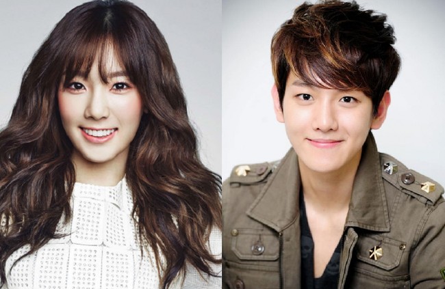 Meski terpaut usia tiga tahun lebih tua dari Taeyon SNSD, Baekhyun EXO pernah menjalin hubungan asmara dengan Taeyon. Foto: Istimewa