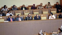 Sejumlah pimpinan lembaga yang merupakan mitra kerja Komisi III DPR hadir dalam pelantikan Bamsoet. Seperti diketahui, Bamsoet sebelumnya jadi Ketua Komisi III DPR. (Foto: Grandyos Zafna/detikcom)
