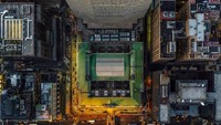 Kalau ini potret Stasiun Kereta Api Grand Central New York dari atas udara Bukan, Stasiun Tanah Abang ya! (dok Jeffrey Milstein)