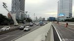 Foto: Suasana Lalu Lintas Flyover Pancoran Setelah Dibuka untuk Umum