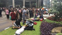 Para korban dirawat di 4 rumah sakit, yakni RSAL Mintohardjo, RS MRCCC Siloam, RSPP Pertamina, dan RS Jakarta. (Foto: Wahyu Daniel/detikcom)