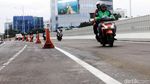 Foto: Suasana Lalu Lintas Flyover Pancoran Setelah Dibuka untuk Umum