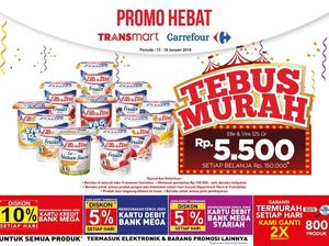 Tebus Murah Yoghurt di Awal Minggu Transmart Carrefour