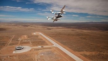 Desember 2018, VSS Unity sudah terbang dalam uji coba sampai ketinggian 82,7 kilometer. Artinya, VSS Unity telah melampaui tepian angkasa yang menurut pemerintah Amerika Serikat berada di ketinggian 80 kilometer. Foto: (dok Virgin Galactic)