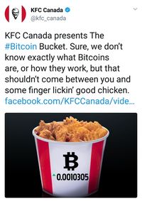 Jajan KFC Bisa Pakai Bitcoin