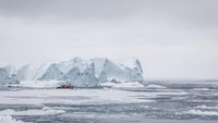 80 Persen wilayah Greenland ditutupi es dengan ketebalan 4 km. Hanya 20 persen wilayahnya saja yang dapat dihuni (Samuel Letecheur/I Love Greenland/Facebook)