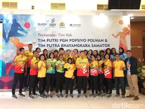 Popsivo Polwan dan Bhayangkara Samator Perkenalkan Tim ke Proliga 2018