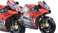 Desmosedici GP18 memiliki fairing yang berlubang-lubang seperti insang hiu, yang merupakan bagian aeodinamis motor pengganti winglet. (Foto: Twitter @DucatiMotor)