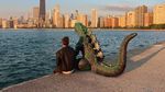 Foto: Godzilla yang Keliling Dunia
