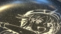 Ini ternyata proses awal pembuatan pancake, sedikit adonan ditempatkan dalam pan dan dibuat menjadi bentuk anime. Foto: Keisuke Otaku