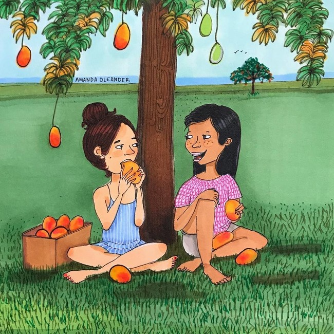 Pergi piknik bersama sahabat merupakan obat bagi wanita ketika tengah memiliki beban berat. Foto: Instagram