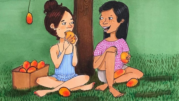 ilustrasi wanita atasi galau