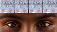 Seorang bocah perempuan bernama Aecha, menuangkan pengalaman dan ketakutannya ke dalam kertas. Ia menggambarkan sebuah pesawat dan helikopter yang sedang membantai rumah-rumah kaum Rohingya. Istimewa/UNICEF/Patrick Brown.