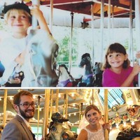 “Aku jatuh cinta padanya saat aku melihatnya di sebuah komedi putar. Tapi aku baru mengutarakan perasaanku saat kami SMA. Dan ternyata dia juga mencintaiku,” kisah wanita di foto ini. Foto: Dok. Instagram thewaywemet, Reddit