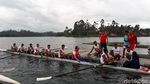 Menuju Asian Games, Timnas Dayung Berlatih di Bawah Terik Matahari dan Hujan