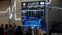 Posisi tertinggi yang sempat dihinggapi IHSG berada di 6.429,692 dan terendah di 6.381,3111. Perdagangan saham berlangsung ramai dengan nilai transaksi sebesar Rp 8,2 triliun. Sebanyak 175 menguat, 168 saham melemah dan 133 saham stagnan. Rengga Sencaya/detikcom.