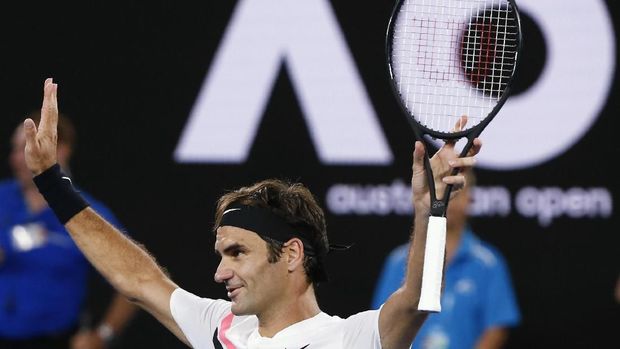 Roger Federer melaju ke final setelah mengalahkan petenis Korea Selatan, Chung Hyeon di semifinal.