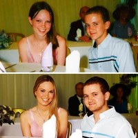 Alex, wanita di foto ini sudah jatuh cinta pada pria di sampingnya sejak mereka kanak-kanak, tepatnya saat mereka menghadiri pernikahan salah satu saudara. Dan pernikahan saudara juga yang mempertemukan lagi mereka hingga keduanya berjodoh. Foto: Dok. Instagram thewaywemet, Reddit