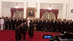 Detik-detik Jokowi Lantik Menteri Baru di Istana