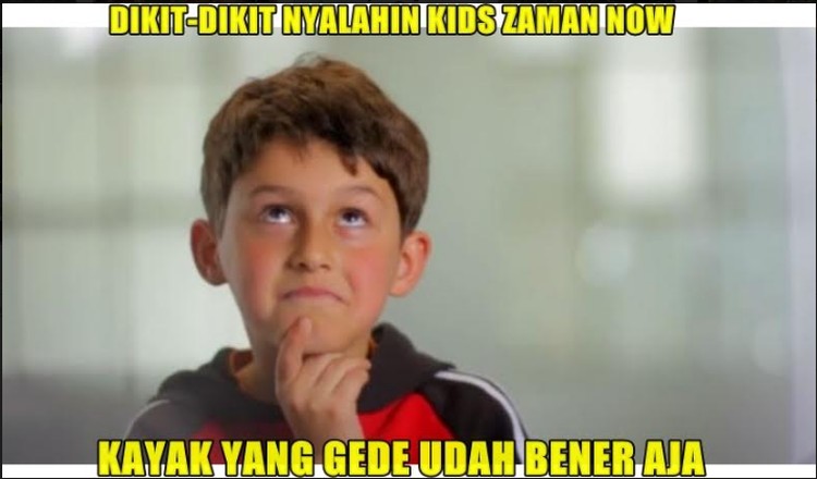 Meme Ngenes Kids Zaman Now vs Kids Zaman Old