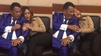 Inul manja-manjaan dan tertawa terbahak ketika Hotman memberi penjelasan. Foto: Instagram/hotmanparisofficial