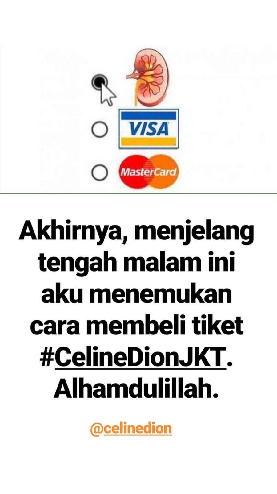 Meme Lucu Pembelian Tiket Rp 25 Juta Konser Celine Dion