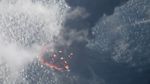 Penampakan Kapal Tanker Terbakar dan Tumpahkan Minyak ke Laut