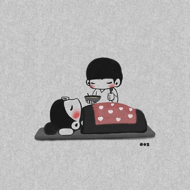 Selalu bersama dan menjaganya, termasuk ketika pasangan sedang sakit. Foto: Instagram