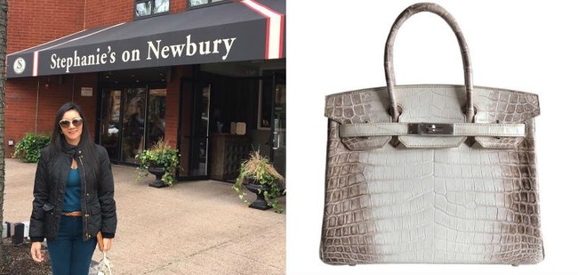 Tas Hermes yang dibawa Bupati Rita ini adalah salah satu tas Hermes termahal. Tas Hermes Birkin Himalayan Crocodile ukuran 30 cm itu harganya mencapai US$ 149.000 atau sekitar Rp 2 miliar. Foto: Dok. Facebook, Hermes.