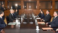 Hyon Song Wol juga pernah mencuri perhatian saat ikut dalam delegasi perundingan Korsel-Korut (Foto: Dok. AFP)