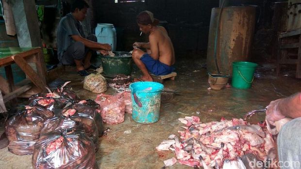 Penyembelih ayam dan unggas juga beraktivitas/