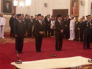 Sah! Idrus Resmi Dilantik Jadi Mensos, Moeldoko KSP, Agum Wantimpres
