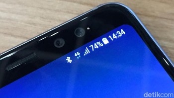 Samsung akan mulai menjual ponsel barunya ini pada 19 Januari 2018. (Foto: detikINET/Adi Fida Rahman)