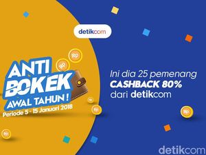 Selamat! Ini Dia 25 Pemenang Detikcom Anti Bokek Awal Tahun